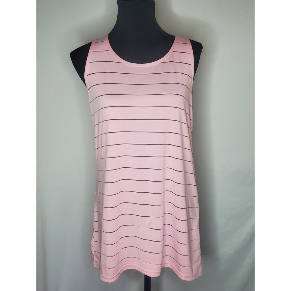 Crane Women Pink Athletic Wear Tank Top Large
